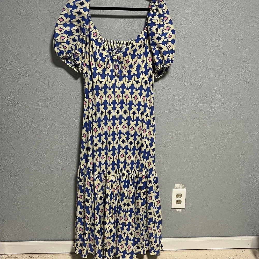 Bloggers Favorite Zara Geometric Maxi Dress XL NWT - Picture 2 of 14